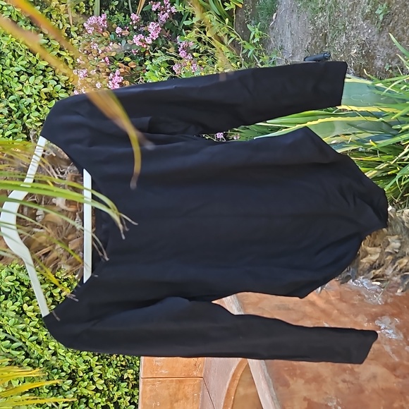 Black Long Sleeved Capezio Leotard - Picture 6 of 6